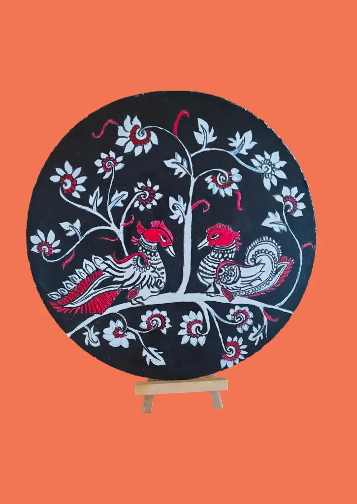 Swan kalamkari Painting