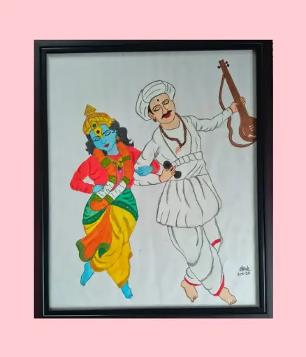 Shree Vitthal and Sant Tukaram Maharaj